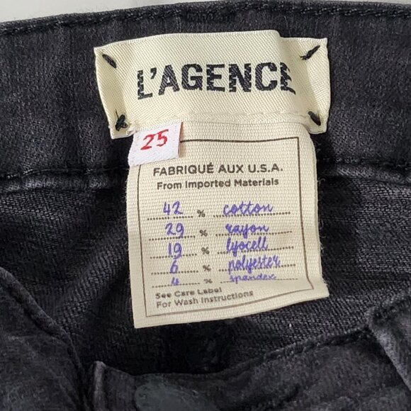 2/$50 L'Agence Margot Skinny High Rise Jeans Size 25 - Picture 3 of 6